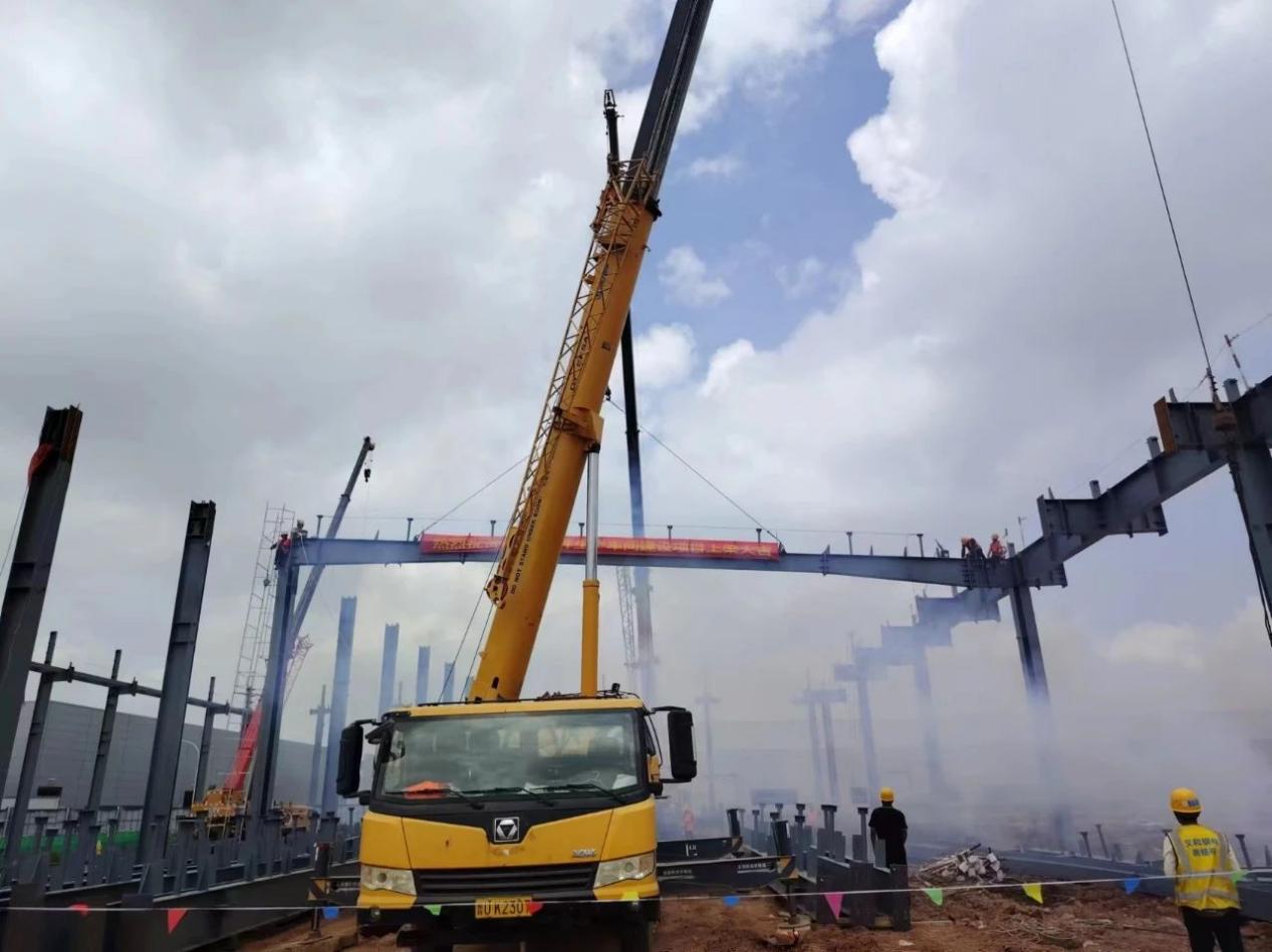 Проект строительного мастерской Chery KD Partions Production Soding На луче, EIHE реализовал проект Chery Automobile Qingdao Base Base Base Project выиграл «Три последовательных титула».