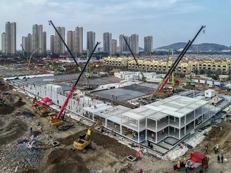 Модульное здание больницы из стальной конструкции Модульное здание больницы из стальной конструкции