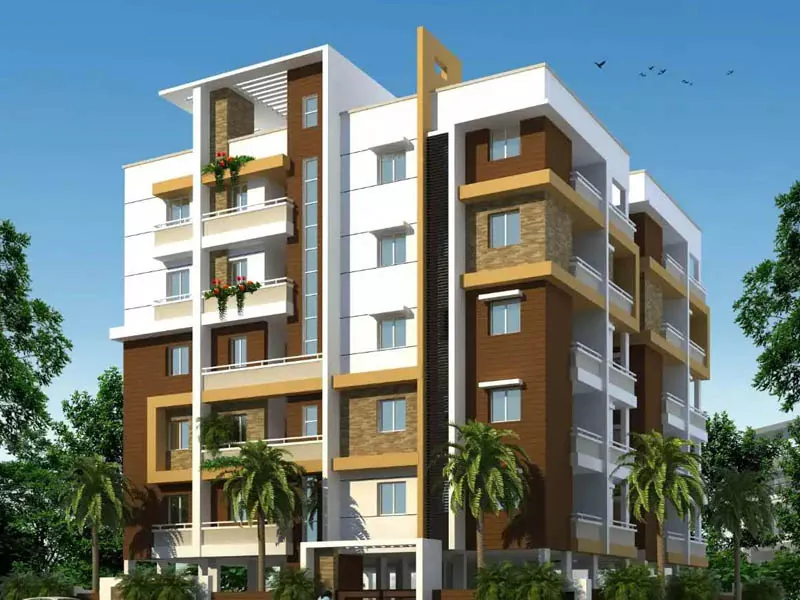 Сборное жилое здание стальной рамы