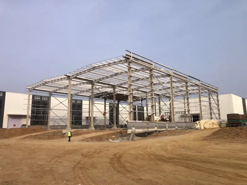 Здание стального склада с одним полом